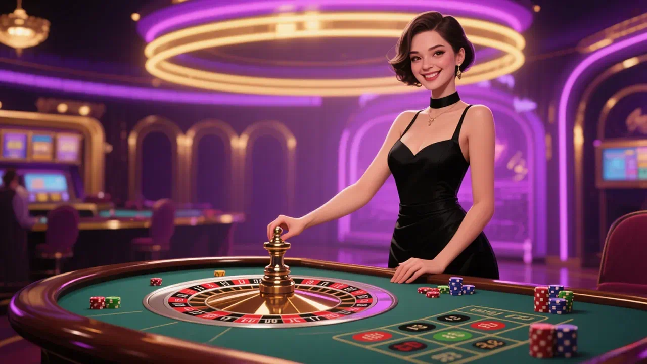 8ll.com mesa tradicional de roleta transmitida ao vivo, com crupiê profissional em ambiente sofisticado que recria a experiência autêntica de cassinos europeus de alto nível