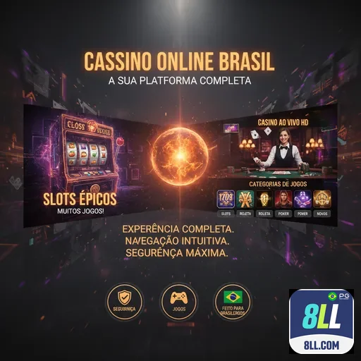 Tela de app 8ll.com com jogos e tecnologia moderna