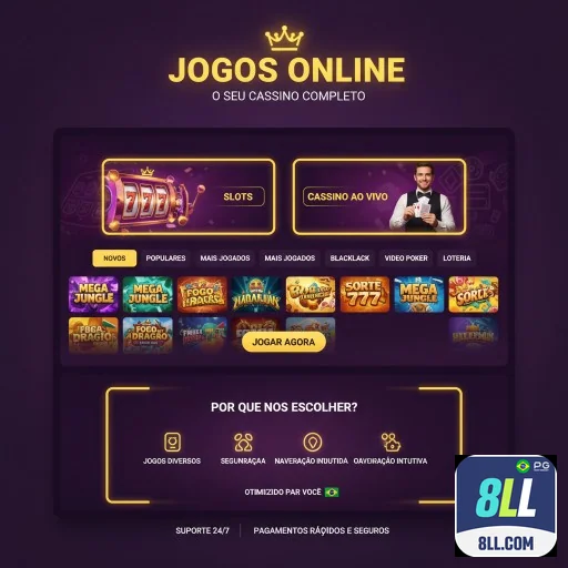 Acesso rápido ao 8ll.com com interface moderna e intuitiva.