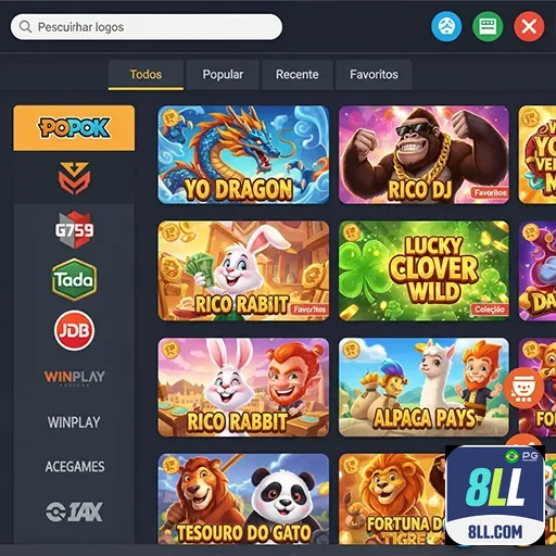 Tela do app móvel 8ll.com com bônus